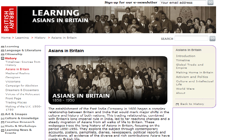 British Library timeline