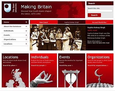 Making Britain Database landing page