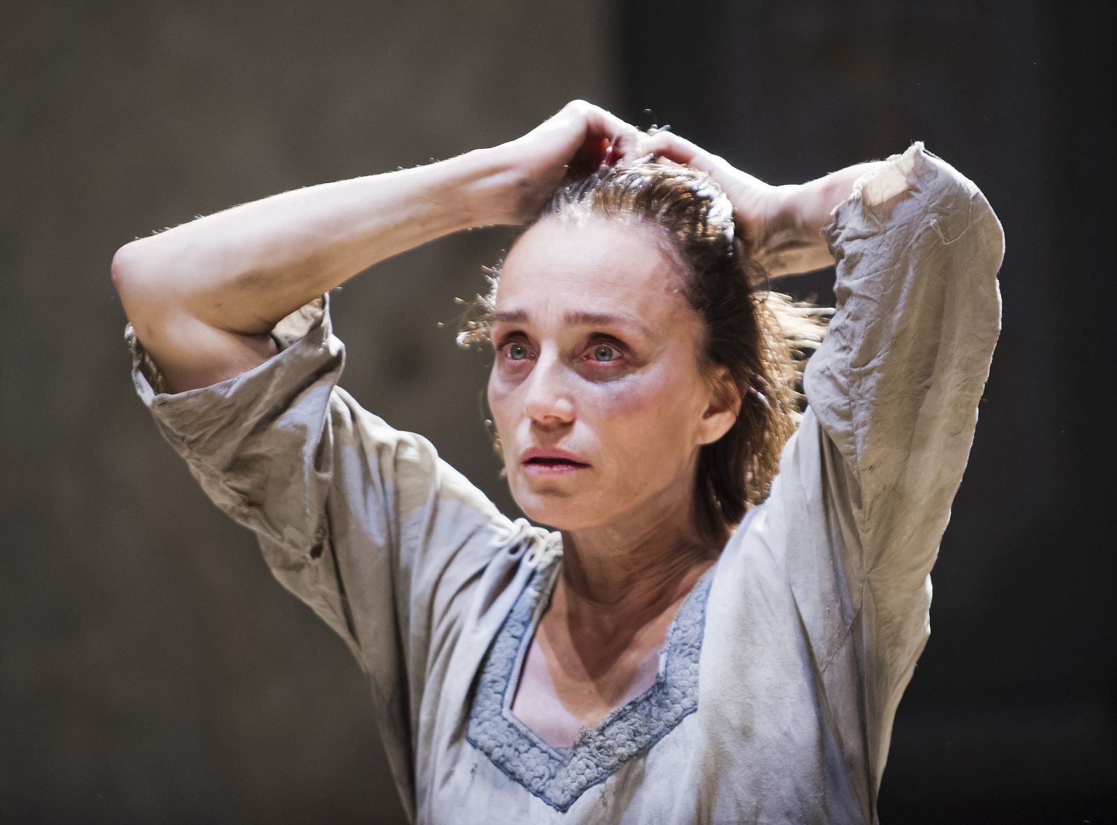 ‘Is that foul woman dead?’ Electra (Kristin Scott Thomas)