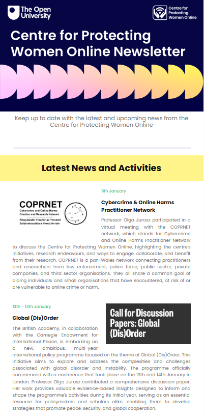 CPWO enewsletter, January 2025 edition