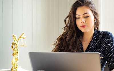 Woman at laptop