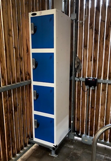 E-bike charging locker