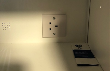 E-bike charging locker 3-pin plug