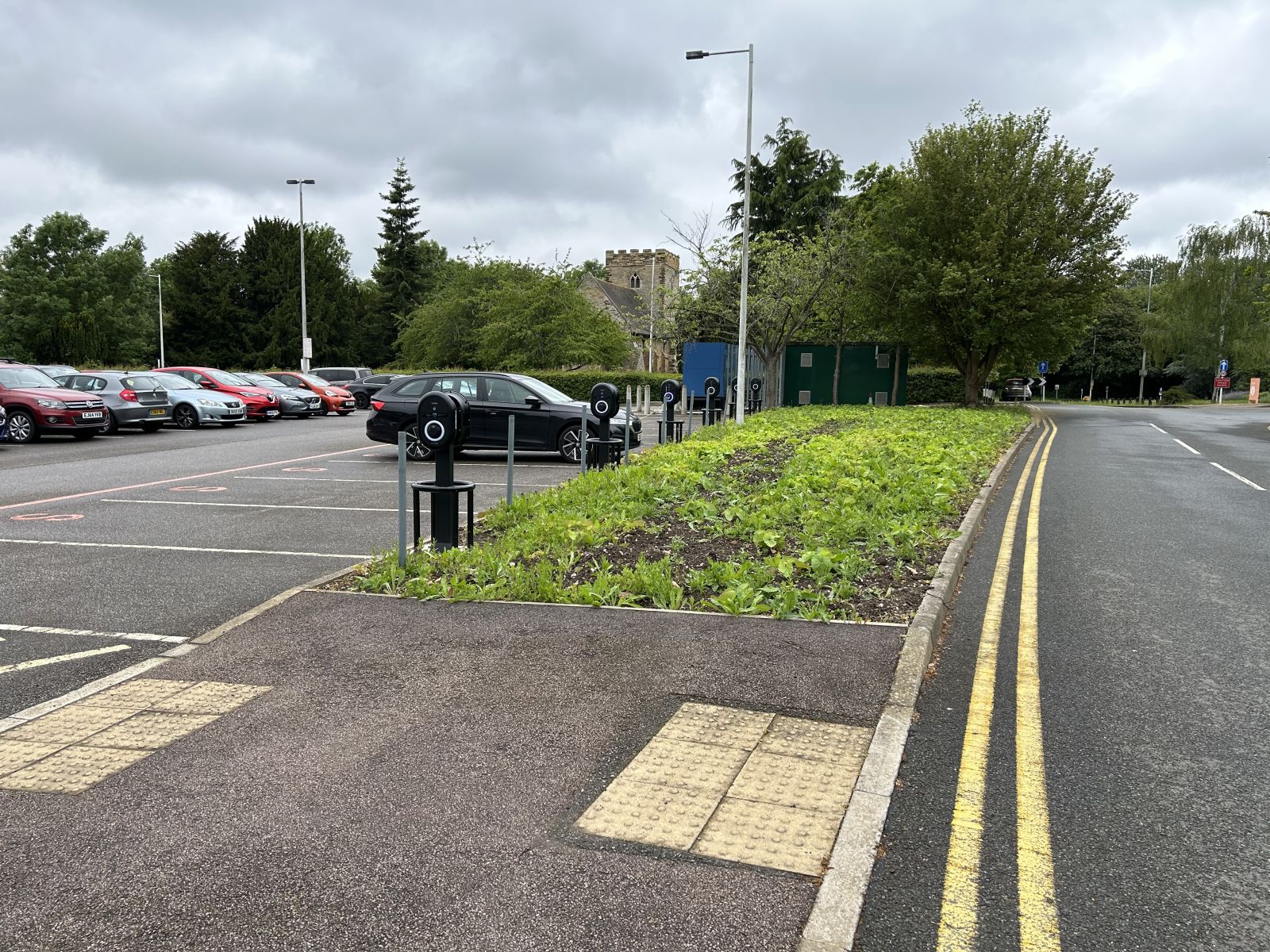 New charging post at Church car park