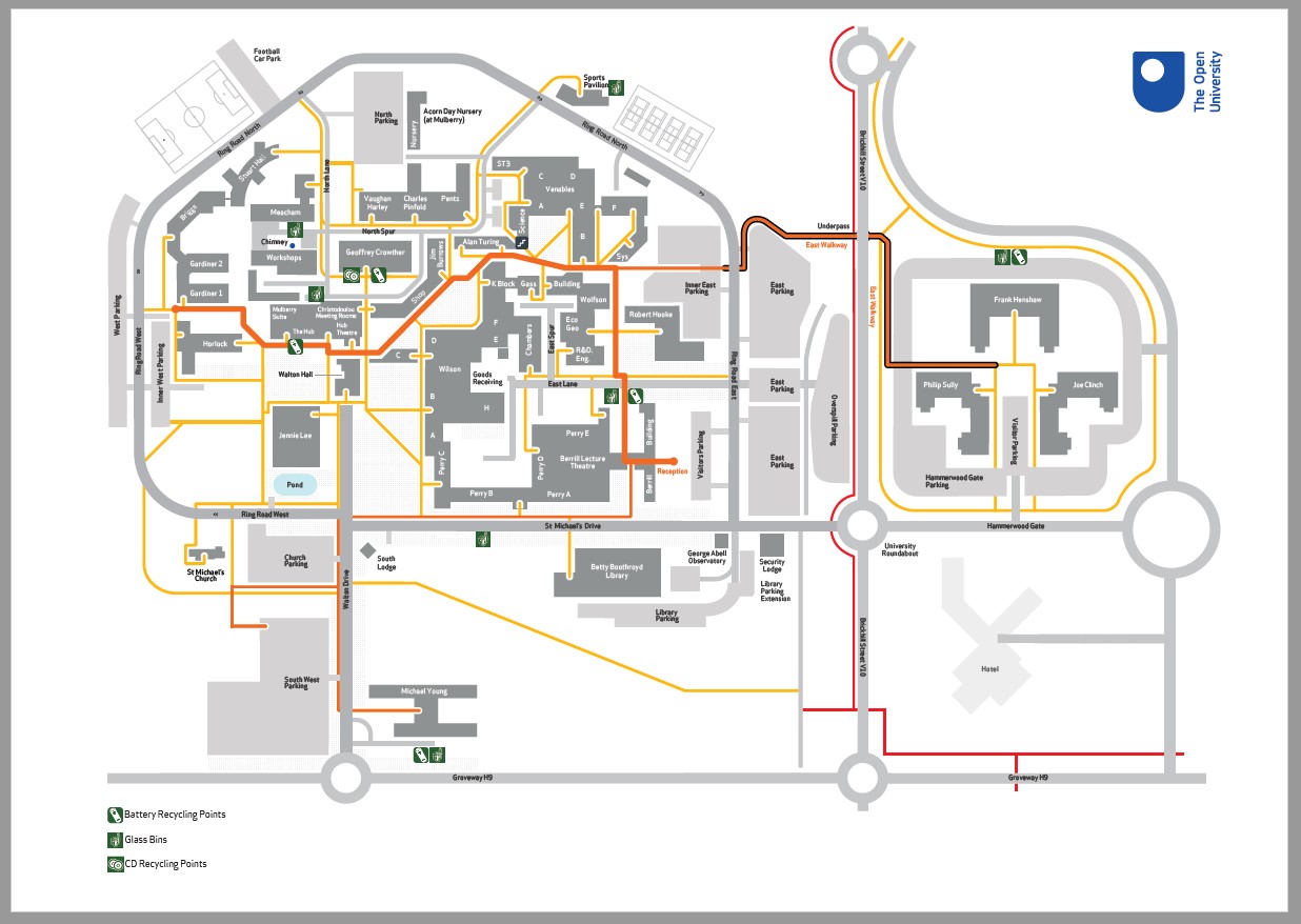 Recycle points map