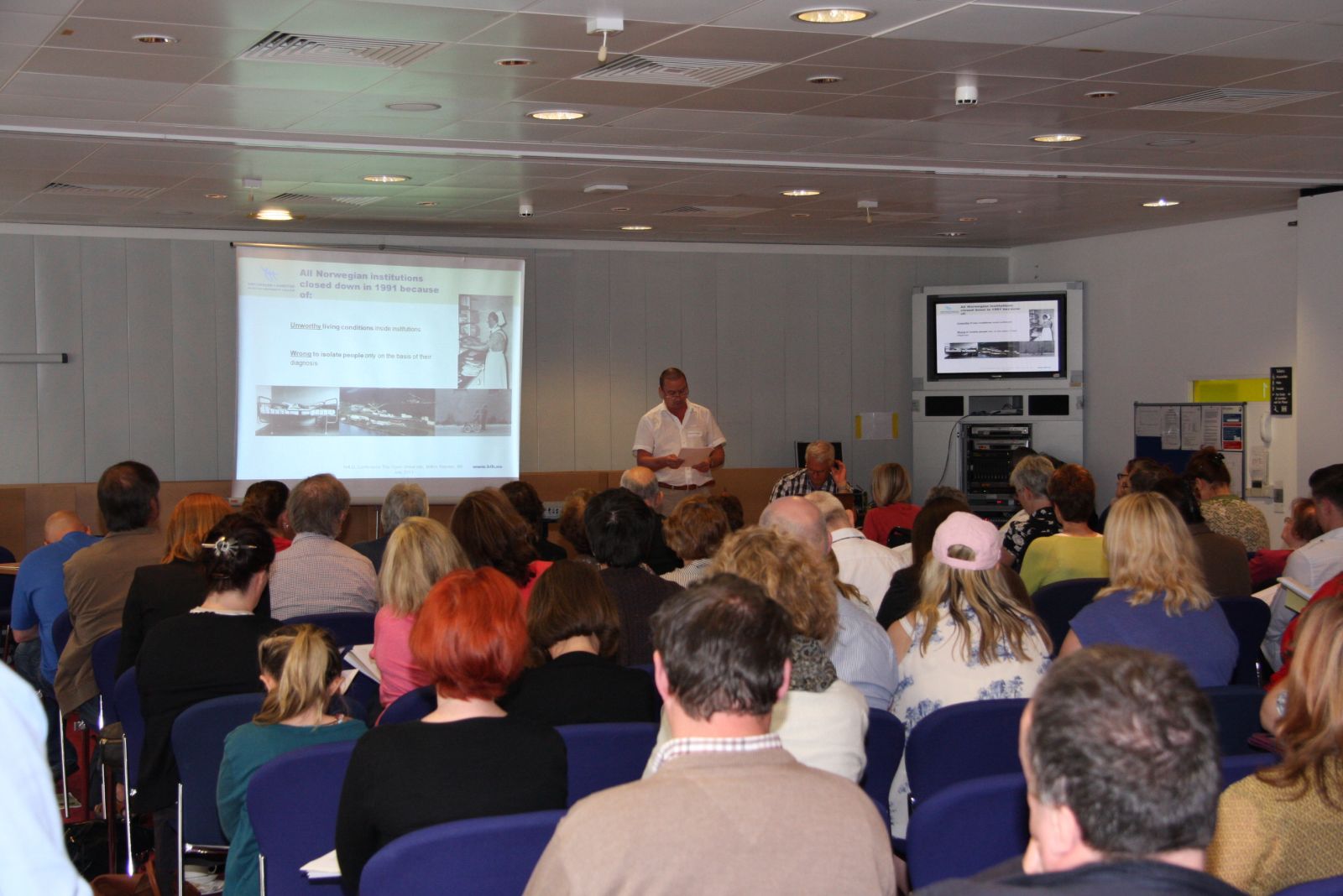 Delegates at the 2013 conference during the presentation I Don't Need to Be Angry Anymore