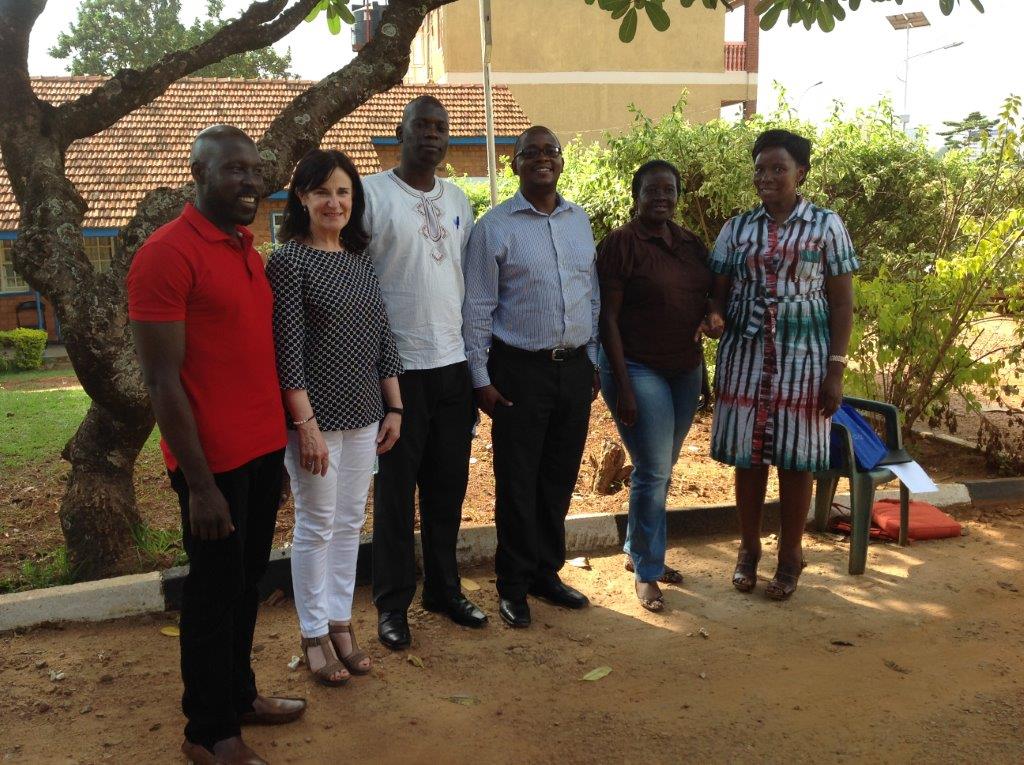 Image of Commonwealth scholars from 2016, with OU tutor Jackie Rockliffe-King