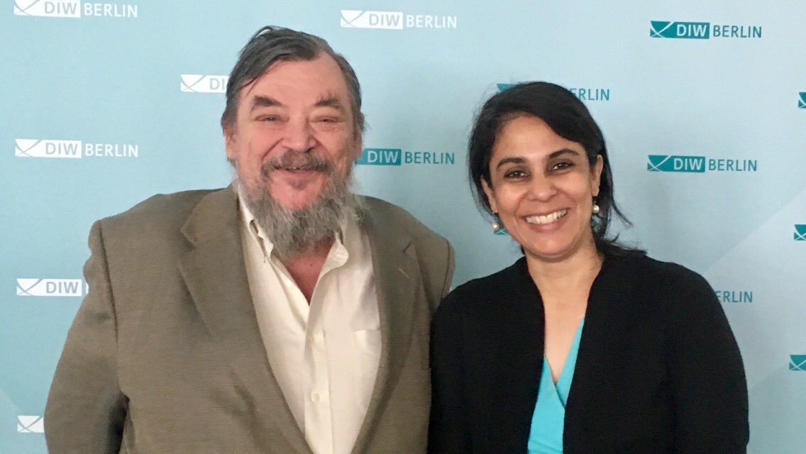 Previous EAEPE-Myrdal Prize winners Erik Reinert & Smita Srinivas image