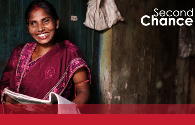 Photo of women accompanied by text reading Second Chance