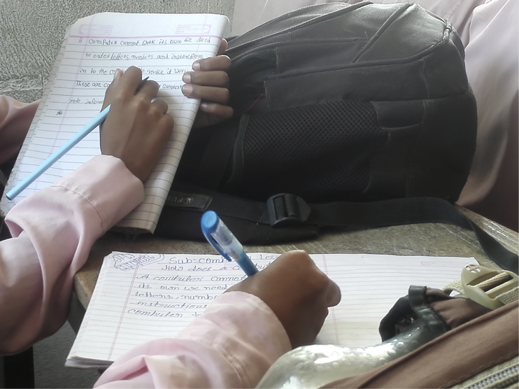Image of students learning in a multilingual classroom