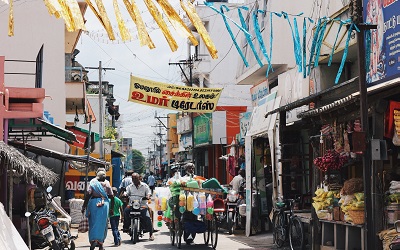 Photo of a busy street