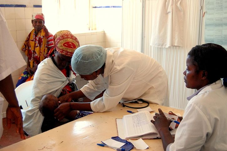 Nurse in local clinic in Angola image