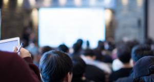 Stock image of lecture theatre