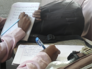 Image of students learning in a multilingual classroom