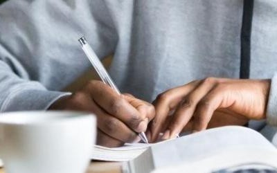 Photo of a student learning