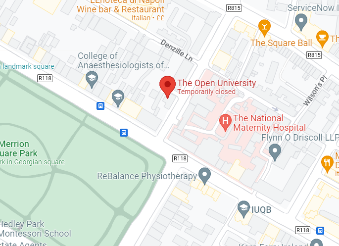 a map of where the Dublin office is located