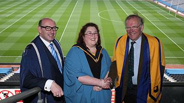 John D'Arcy, Orlagh Costello and Lord Christopher Haskins