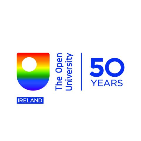 Open University 50th pride logo