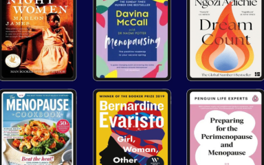 A selection of ebook and magazine covers relating to Black history or menopause.