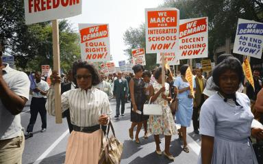 demonstrators matching for equal rights