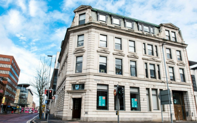 An external shot of the OU in offices in Belfast