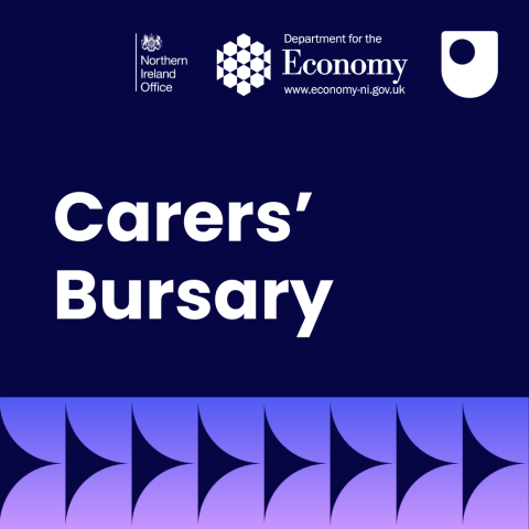 A graphic which says Carers' Bursary