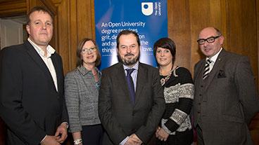 Graeme Miller, Christine McMahon, Andrea Craig, Robin Swann and John D'Arcy