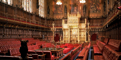 Image of the House of Lords, Houses of Parliament, London