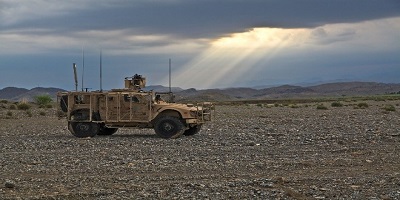 truck in desert