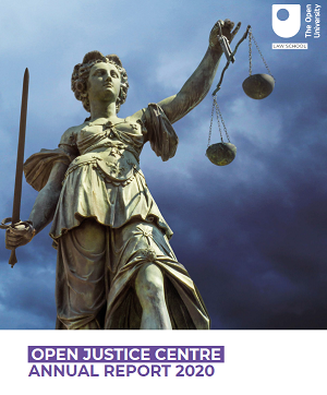 Open Justice Annual Report 2020 cover