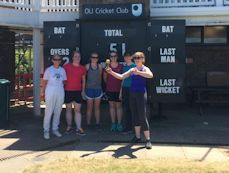 OU Six a side cricket 2018 - Ladies final winners - Maidens