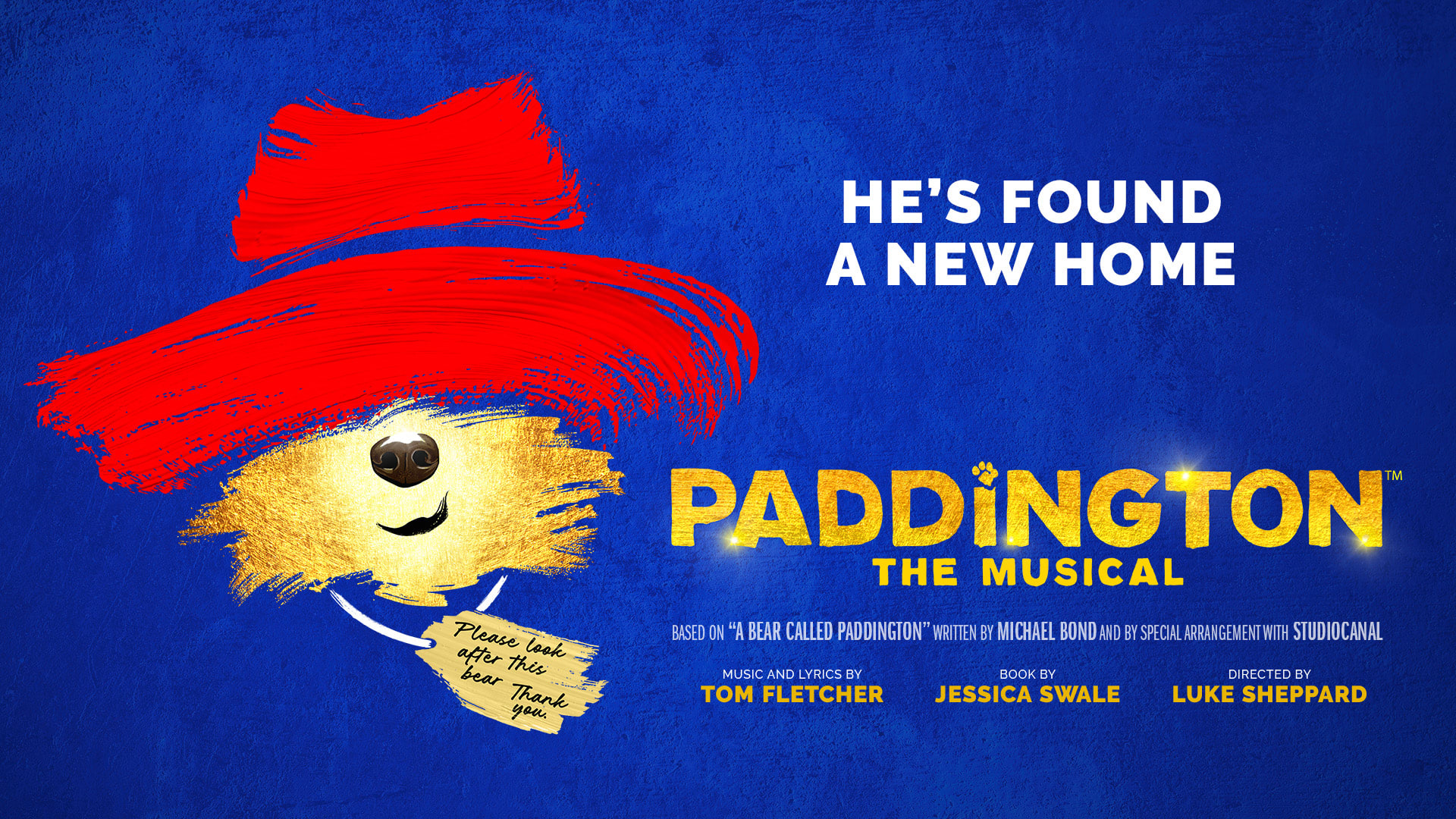 Paddington Bear image - a cartoon bear with a red hat 