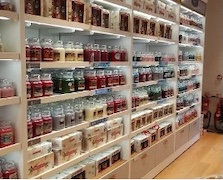 Well stocked shelves in a shop