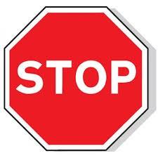 A stop sign.