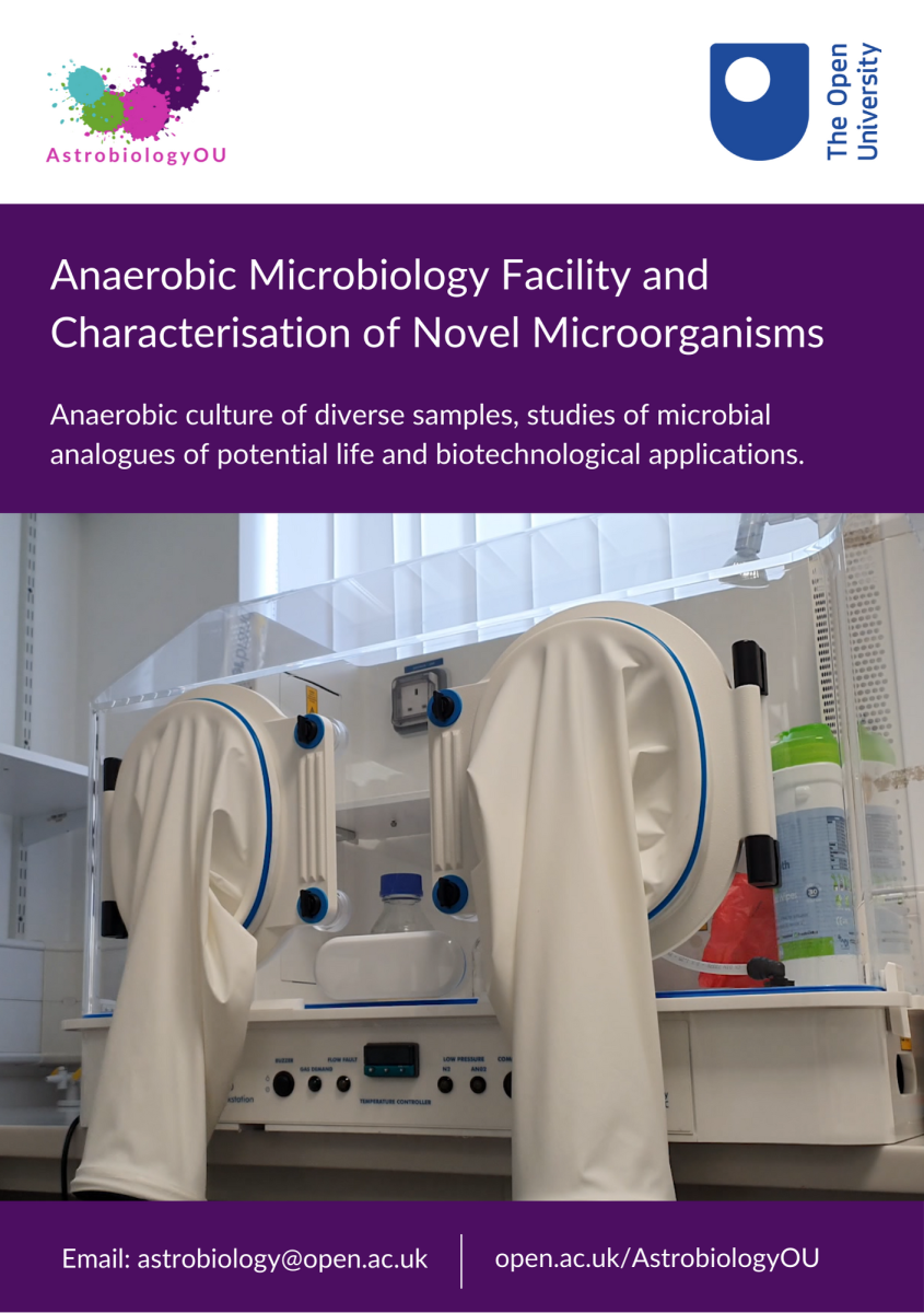 Anaerobic Microbiology Facility and Characterisation of Novel Microorganisms Leaflet Cover