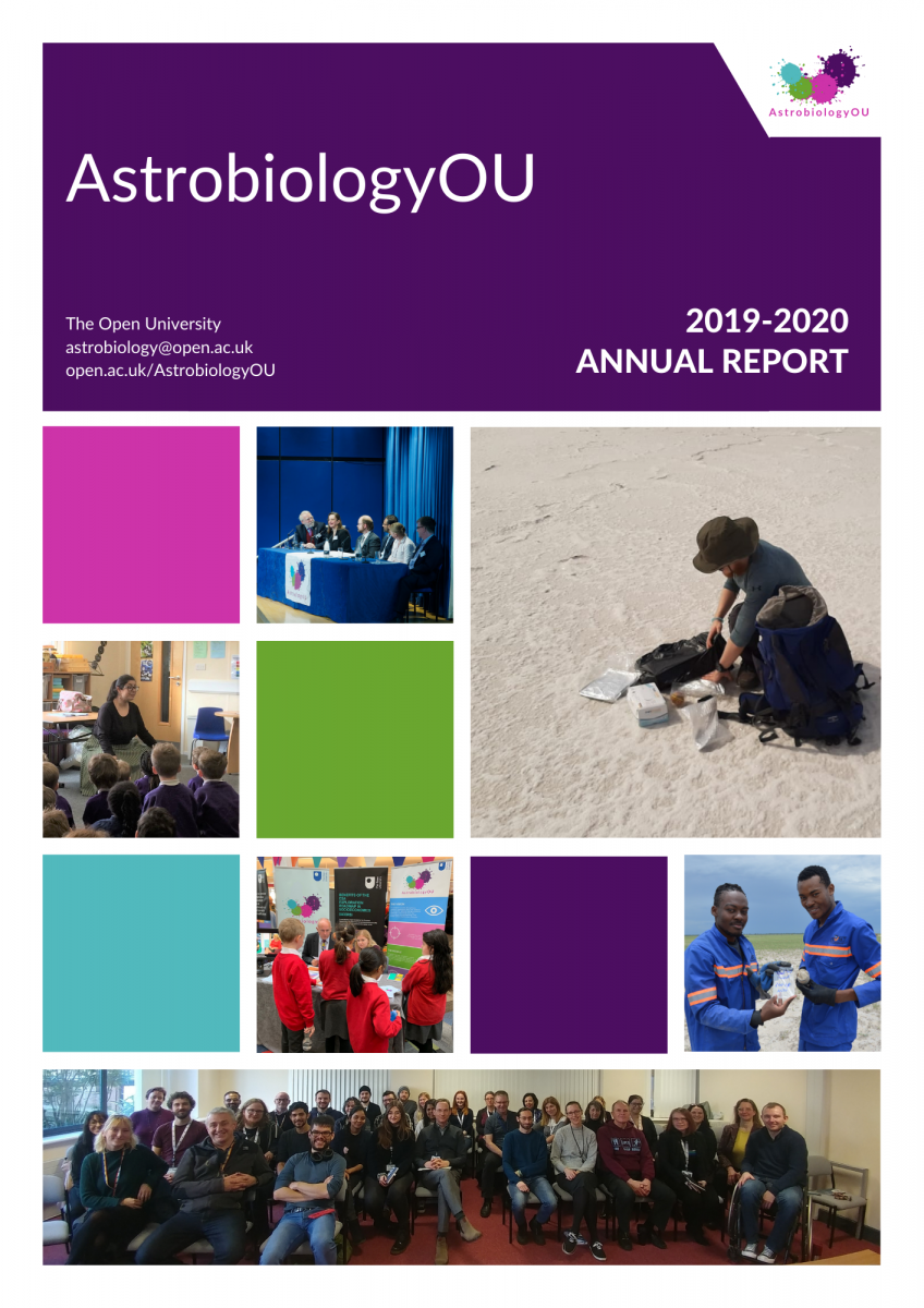 Front cover of the 2019-2020 annual report