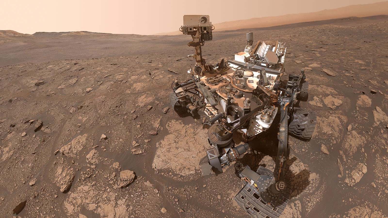 Curiosity Rover at Mary Anning, Gale Crater