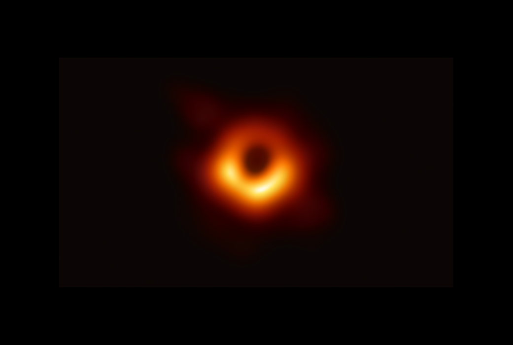  A radio image of the black hole at the centre of galaxy M87