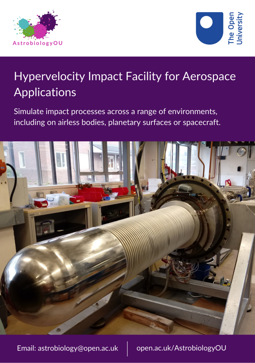 Hypervelocity Impact Facility for Aerospace flyer cover