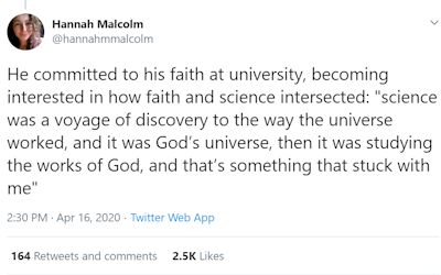 Twitter post by Hannah Malcolm