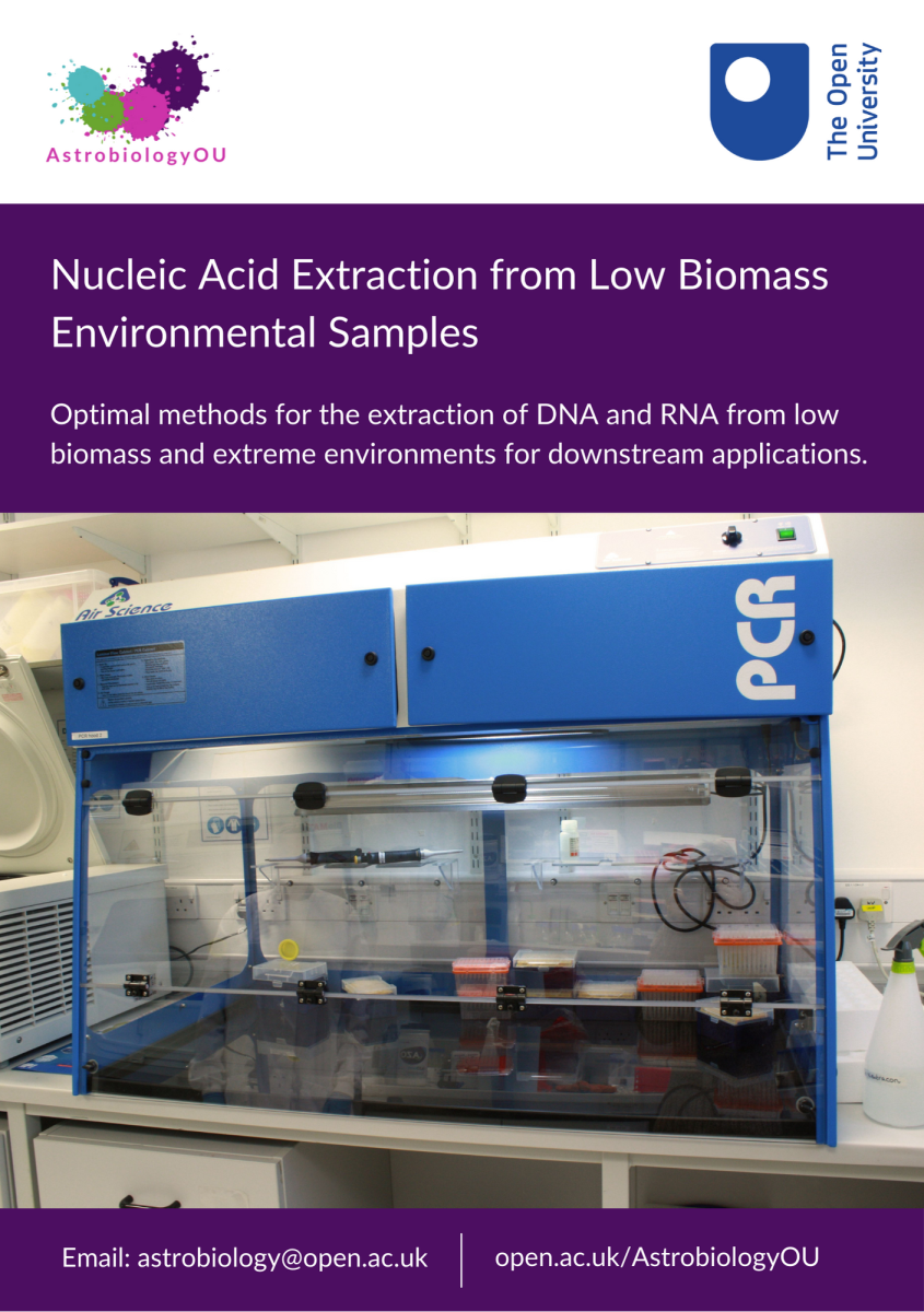 Nucleic Acid Extraction from Low Biomass Environmental Samples flyer cover