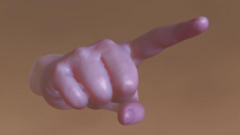 Pointing figure