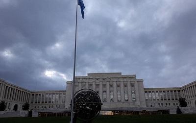 Palace of Nations building in Geneva