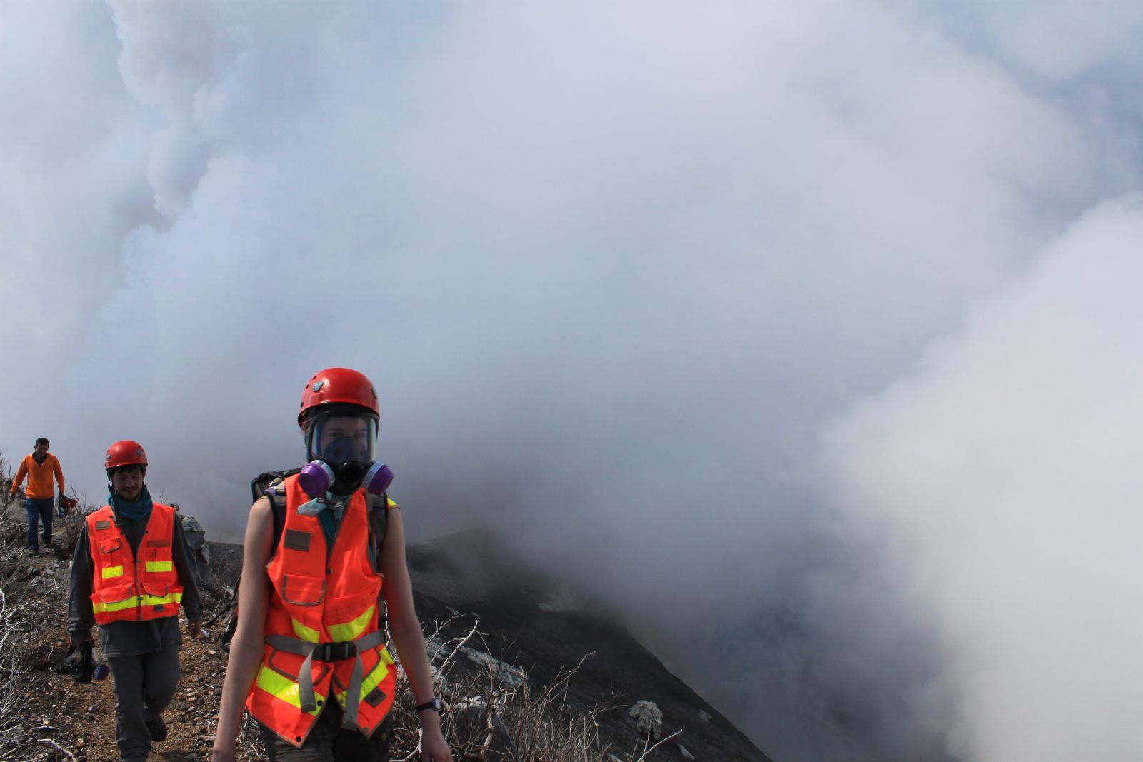 Flyspec traverse at Turrialba