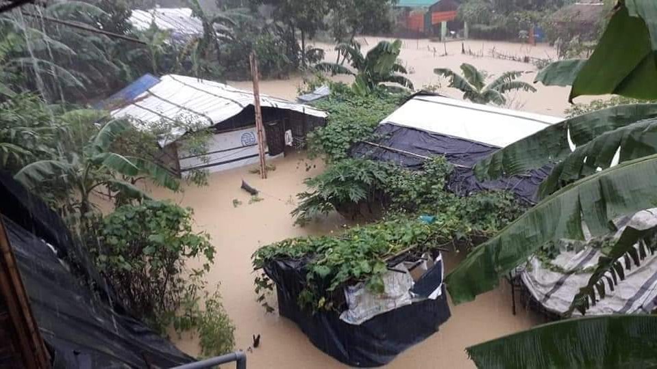 Flooded house