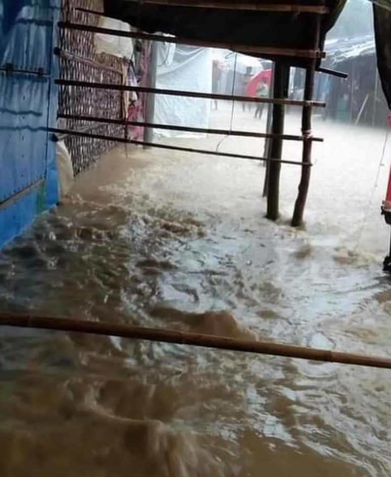 flooded house