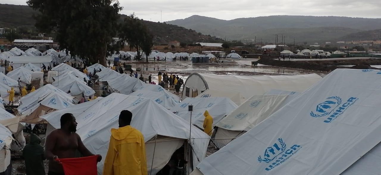 New refugee camp on Lesvos flooded 4