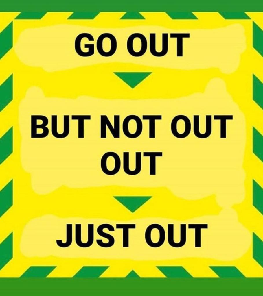 GO OUT, BUT NOT OUT OUT, JUST OUT