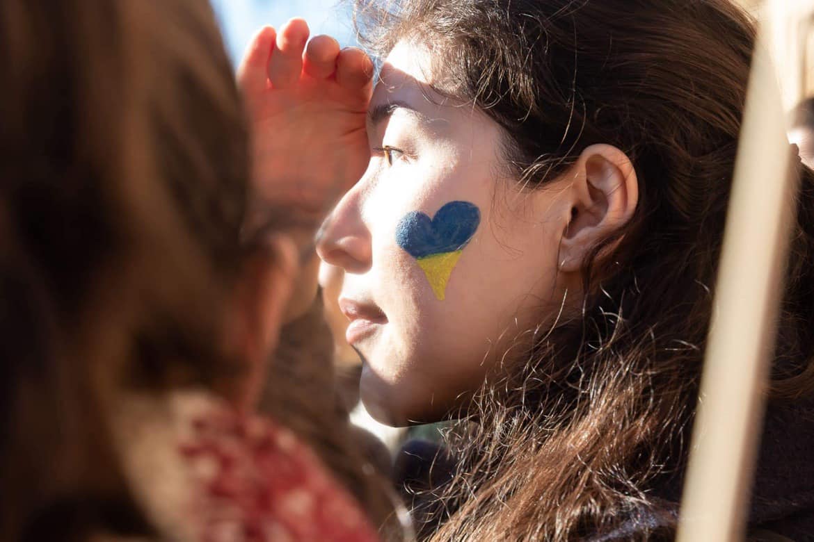 Image taken at Oxford Ukraine Solidarity protest organised by Oxford University Ukraine Society