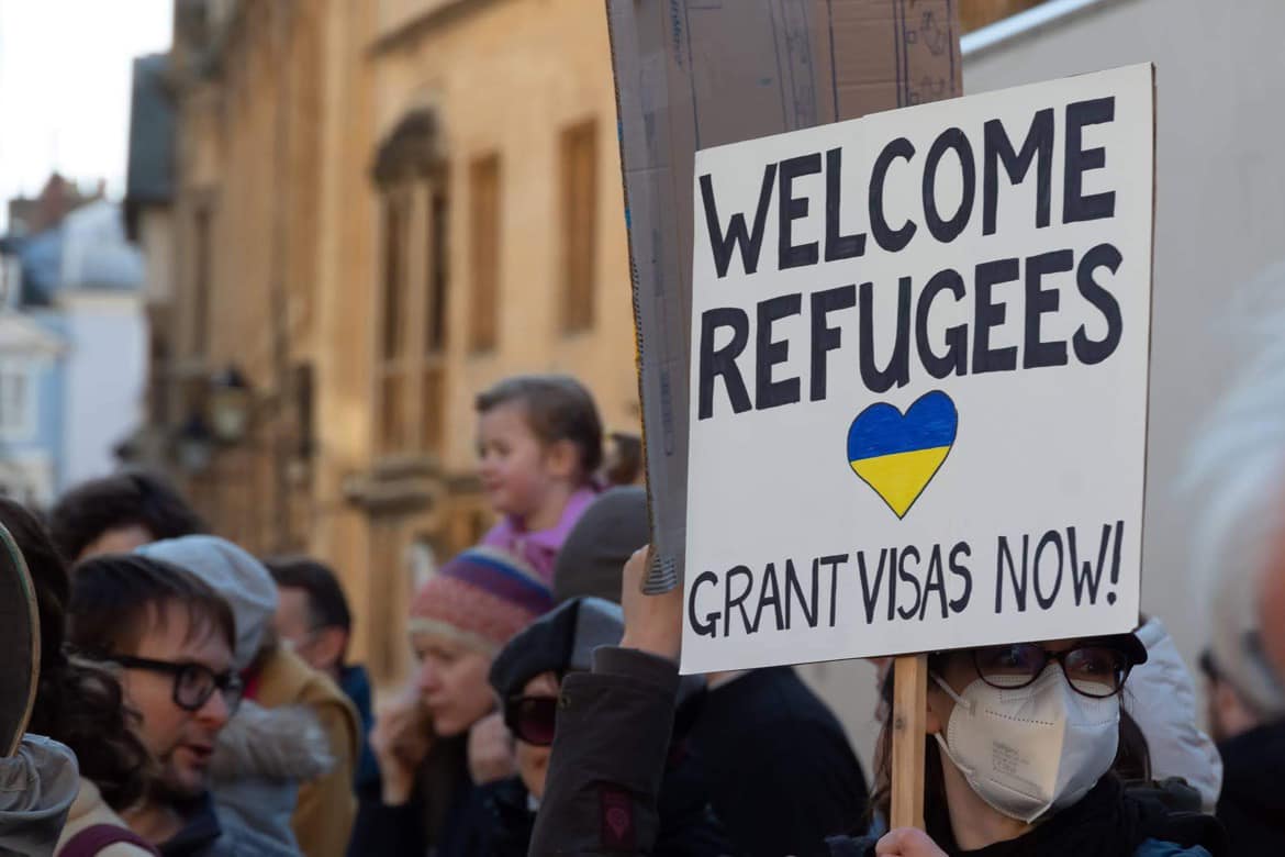 Image taken at Oxford Ukraine Solidarity protest organised by Oxford University Ukraine Society
